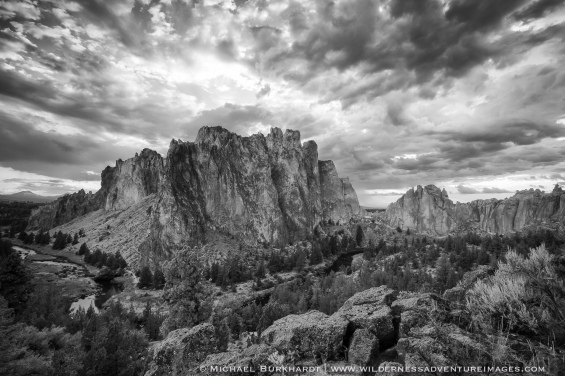 Smith_Rock_State_Park_Storm_Black_and_White_336